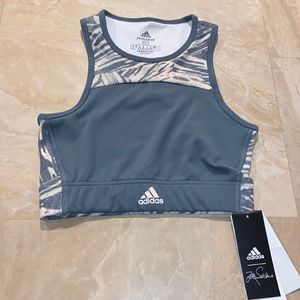 NWT. Adidas By Zoe Saldana Sports Bra. Size XS.